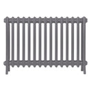 Grace - Quartz Grey Cast Iron Column Radiator H600mm x W938mm 4 Column - Wall Hung