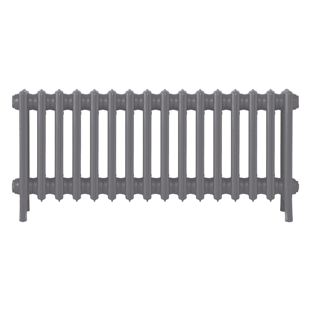 Grace - Quartz Grey Cast Iron Column Radiator H450mm x W998mm 4 Column - Wall Hung