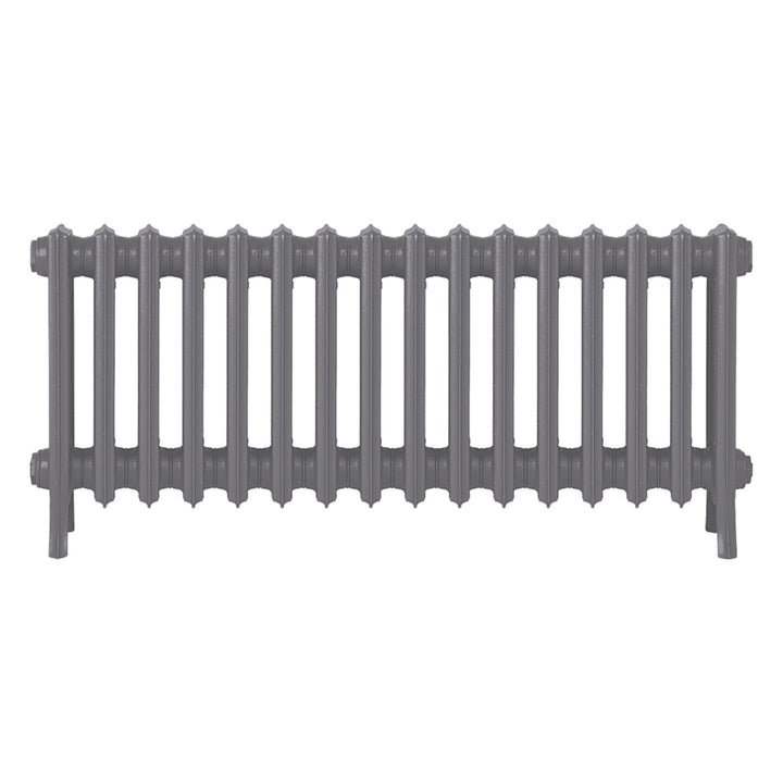 Grace - Quartz Grey Cast Iron Column Radiator H450mm x W998mm 4 Column - Wall Hung