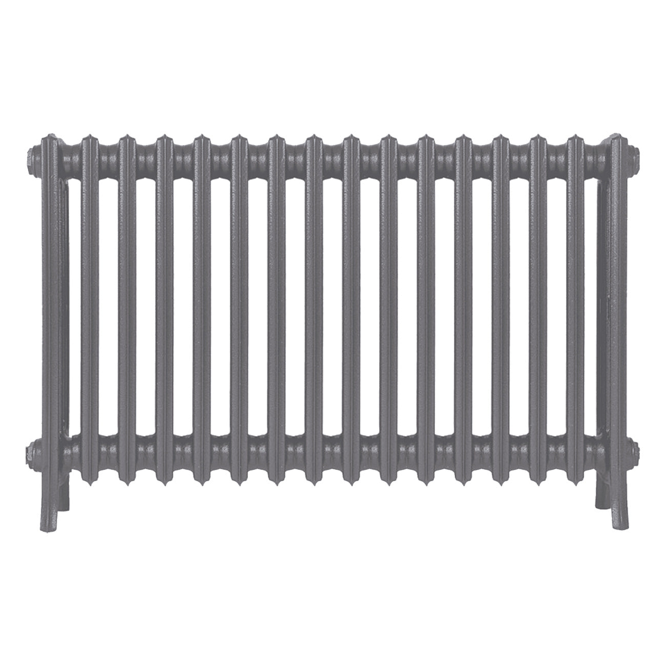 Grace - Quartz Grey Cast Iron Column Radiator H650mm x W998mm 4 Column - Floor Standing