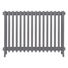 Grace - Quartz Grey Cast Iron Column Radiator H700mm x W998mm 4 Column - Wall Hung
