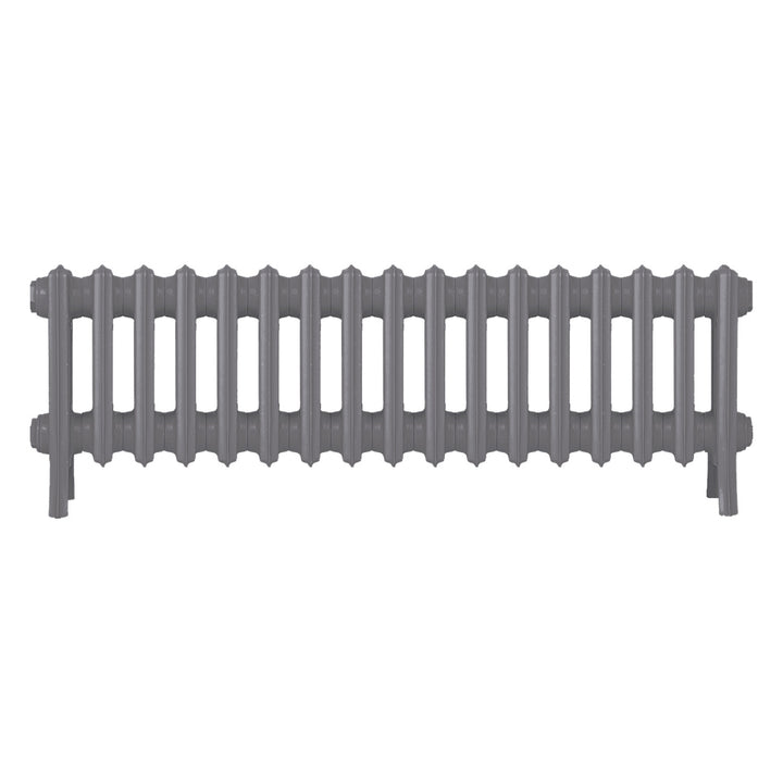 Grace - Quartz Grey Cast Iron Column Radiator H300mm x W1059mm 4 Column - Wall Hung