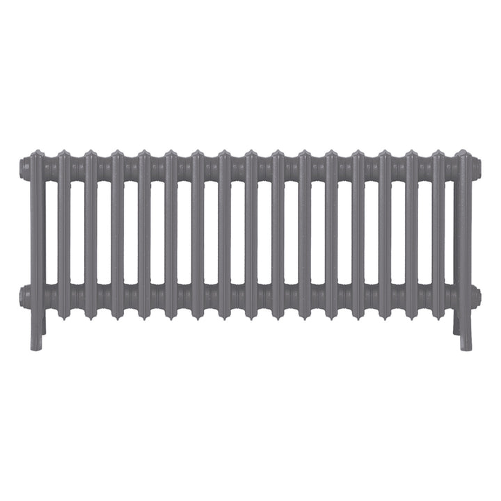 Grace - Quartz Grey Cast Iron Column Radiator H450mm x W1059mm 4 Column - Wall Hung