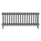 Grace - Quartz Grey Cast Iron Column Radiator H450mm x W1059mm 4 Column - Wall Hung