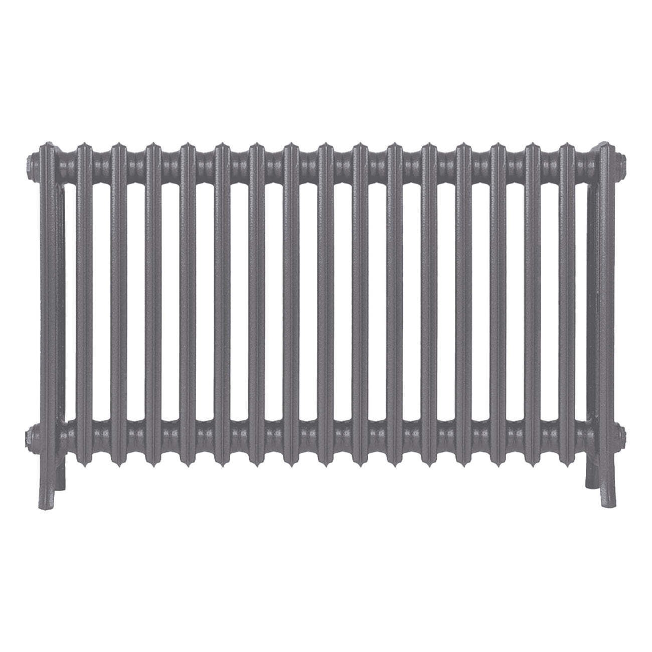 Grace - Quartz Grey Cast Iron Column Radiator H650mm x W1059mm 4 Column - Floor Standing