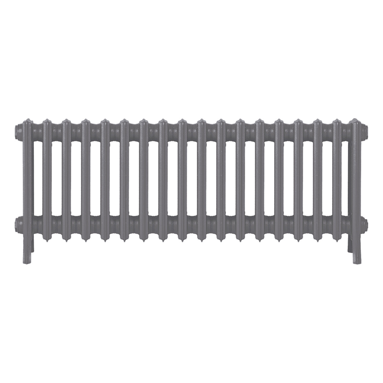 Grace - Quartz Grey Cast Iron Column Radiator H450mm x W1119mm 4 Column - Wall Hung