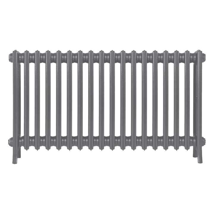 Grace - Quartz Grey Cast Iron Column Radiator H600mm x W1119mm 4 Column - Wall Hung
