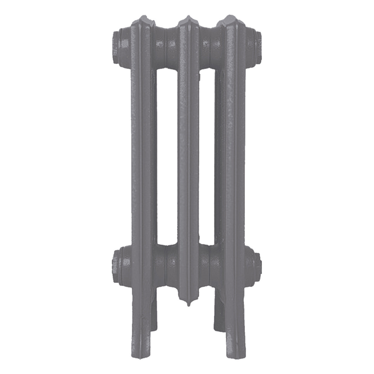 Grace - Quartz Grey Cast Iron Column Radiator H450mm x W212mm 4 Column - Wall Hung