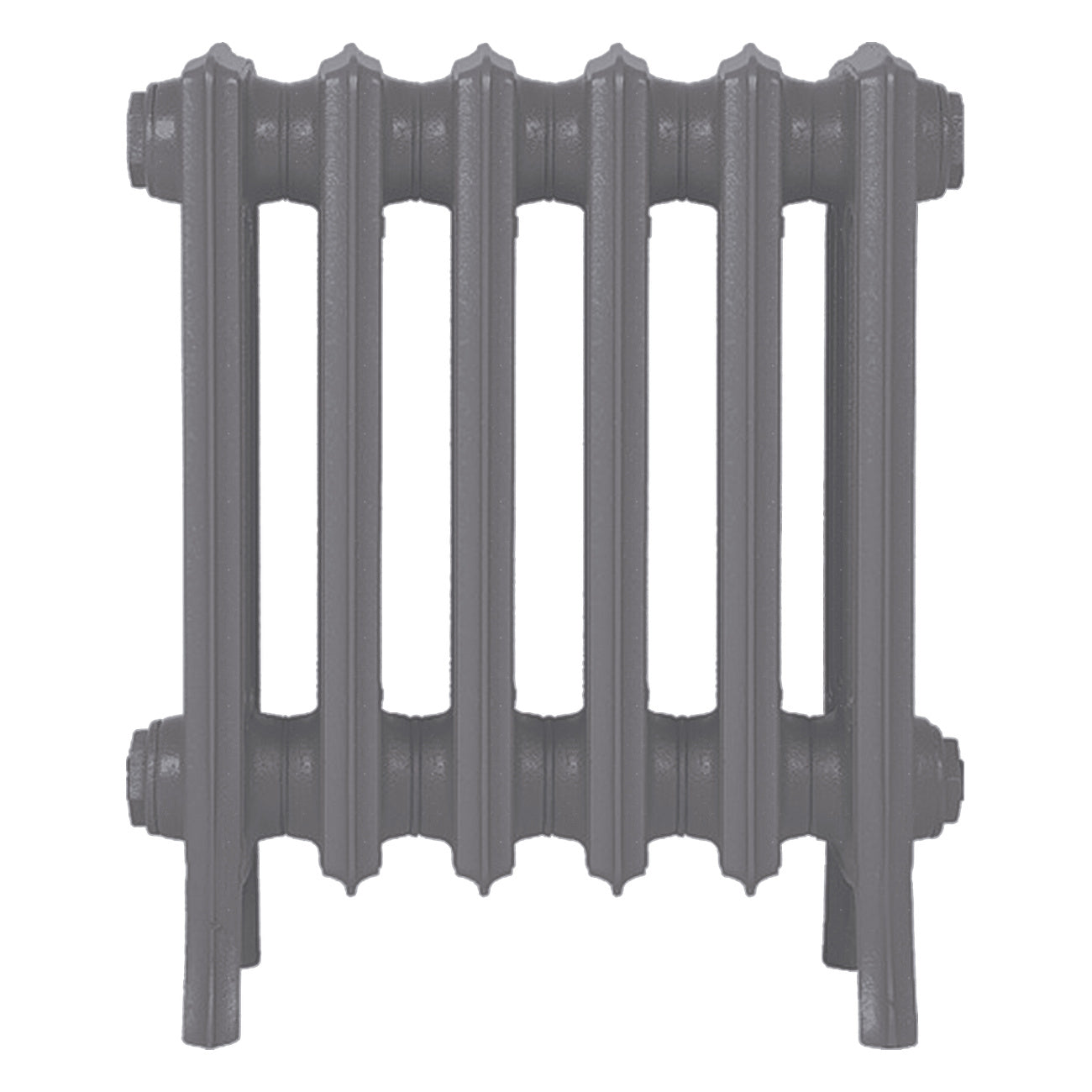 Grace - Quartz Grey Cast Iron Column Radiator H450mm x W393mm 4 Column - Wall Hung