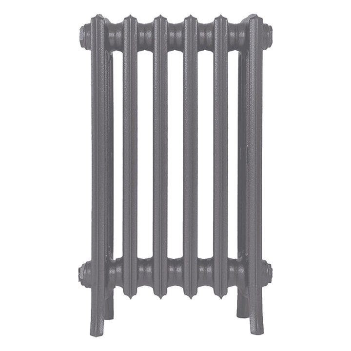 Grace - Quartz Grey Cast Iron Column Radiator H600mm x W393mm 4 Column - Wall Hung