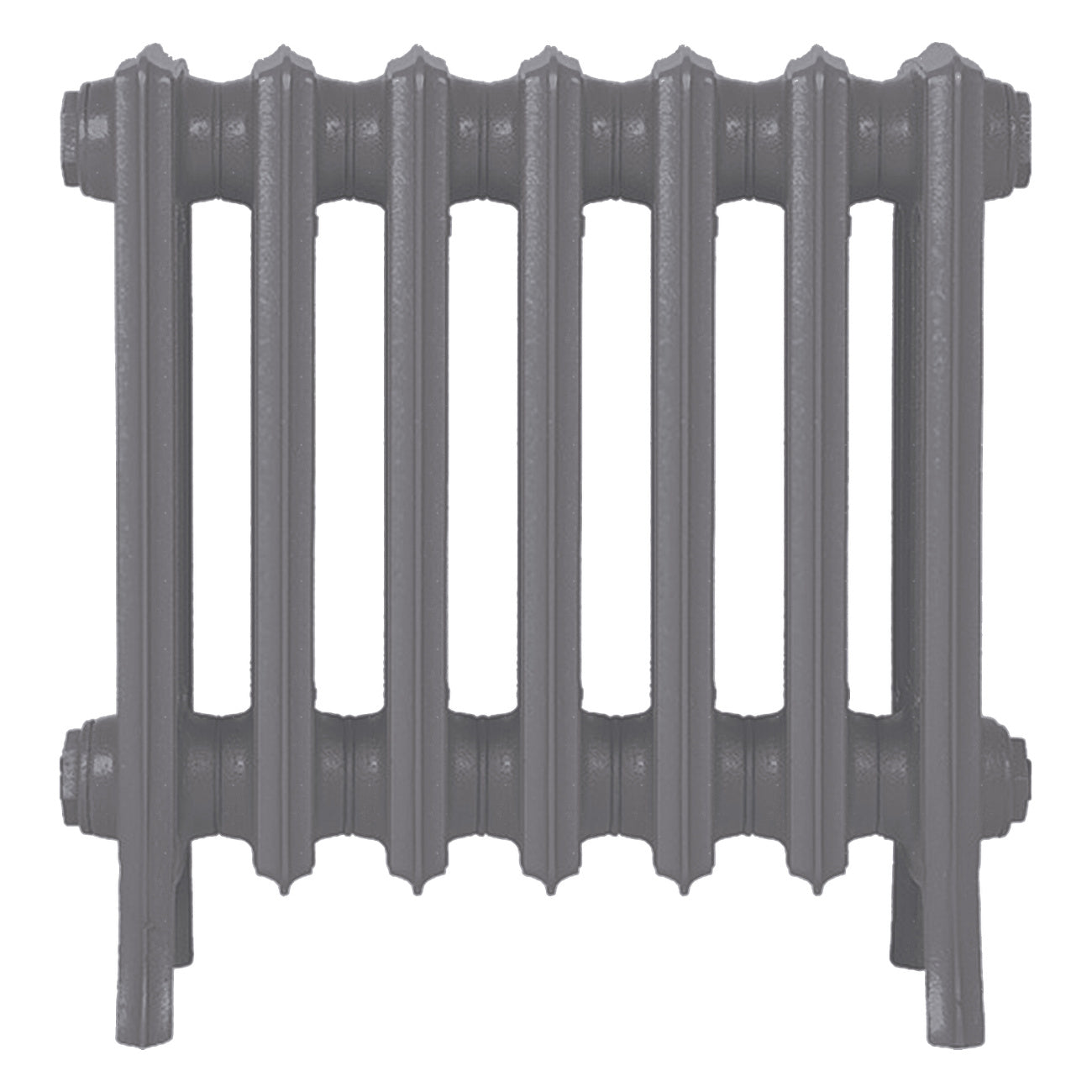 Grace - Quartz Grey Cast Iron Column Radiator H450mm x W454mm 4 Column - Wall Hung