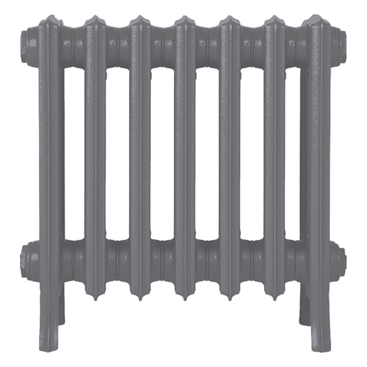 Grace - Quartz Grey Cast Iron Column Radiator H450mm x W454mm 4 Column - Wall Hung