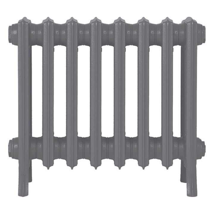 Grace - Quartz Grey Cast Iron Column Radiator H450mm x W514mm 4 Column - Wall Hung