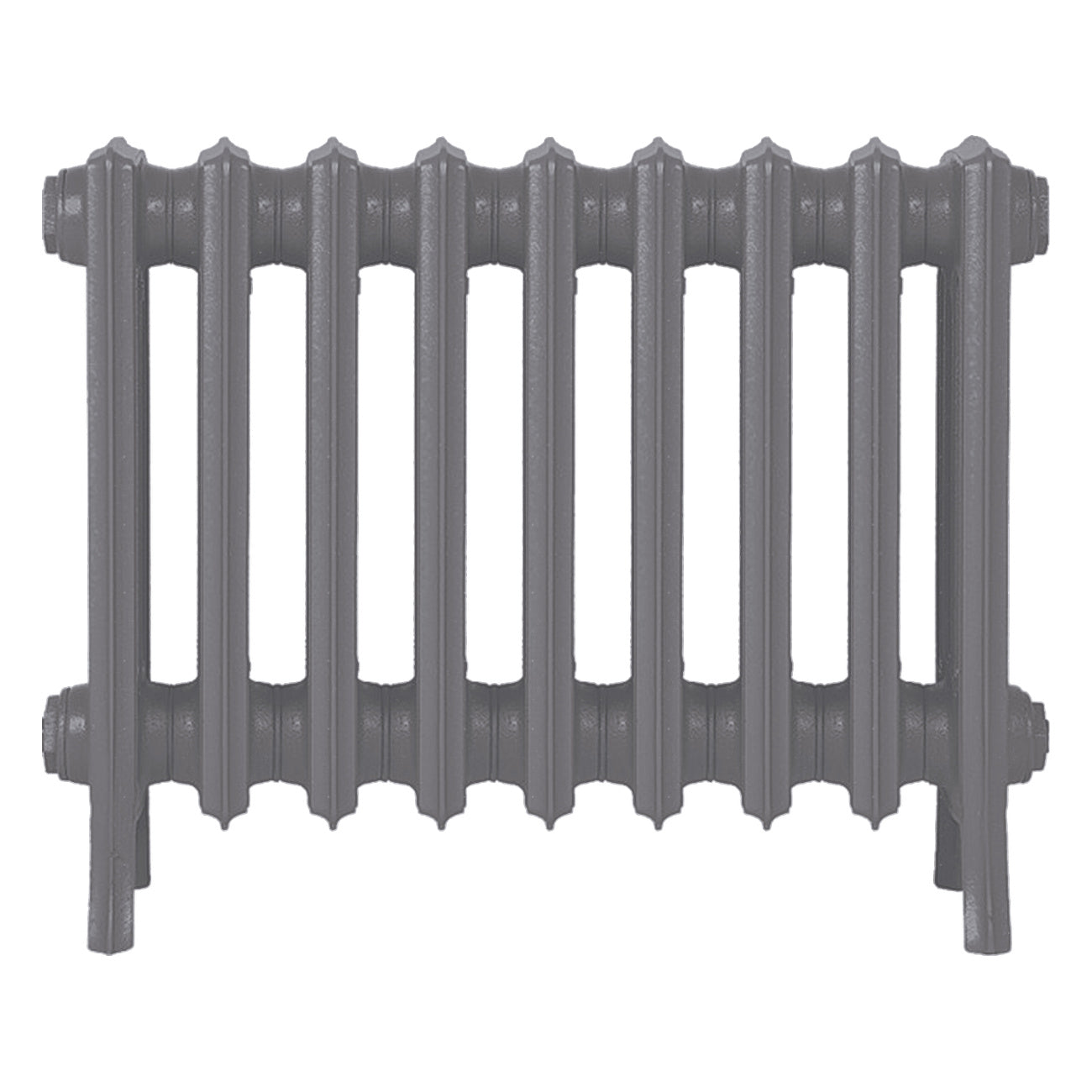 Grace - Quartz Grey Cast Iron Column Radiator H450mm x W575mm 4 Column - Wall Hung