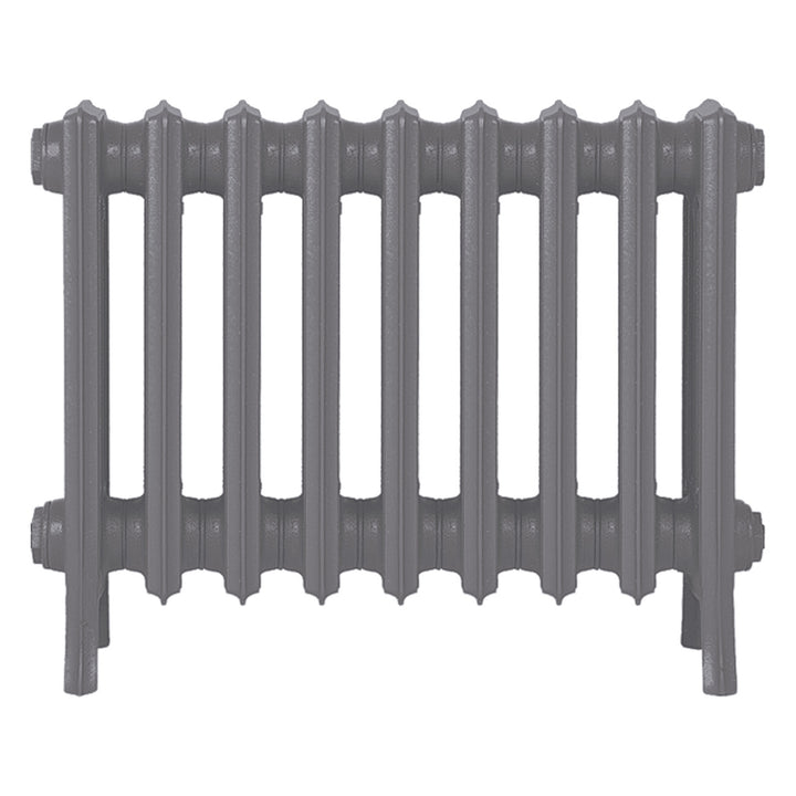Grace - Quartz Grey Cast Iron Column Radiator H450mm x W575mm 4 Column - Wall Hung