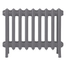 Grace - Quartz Grey Cast Iron Column Radiator H450mm x W575mm 4 Column - Wall Hung