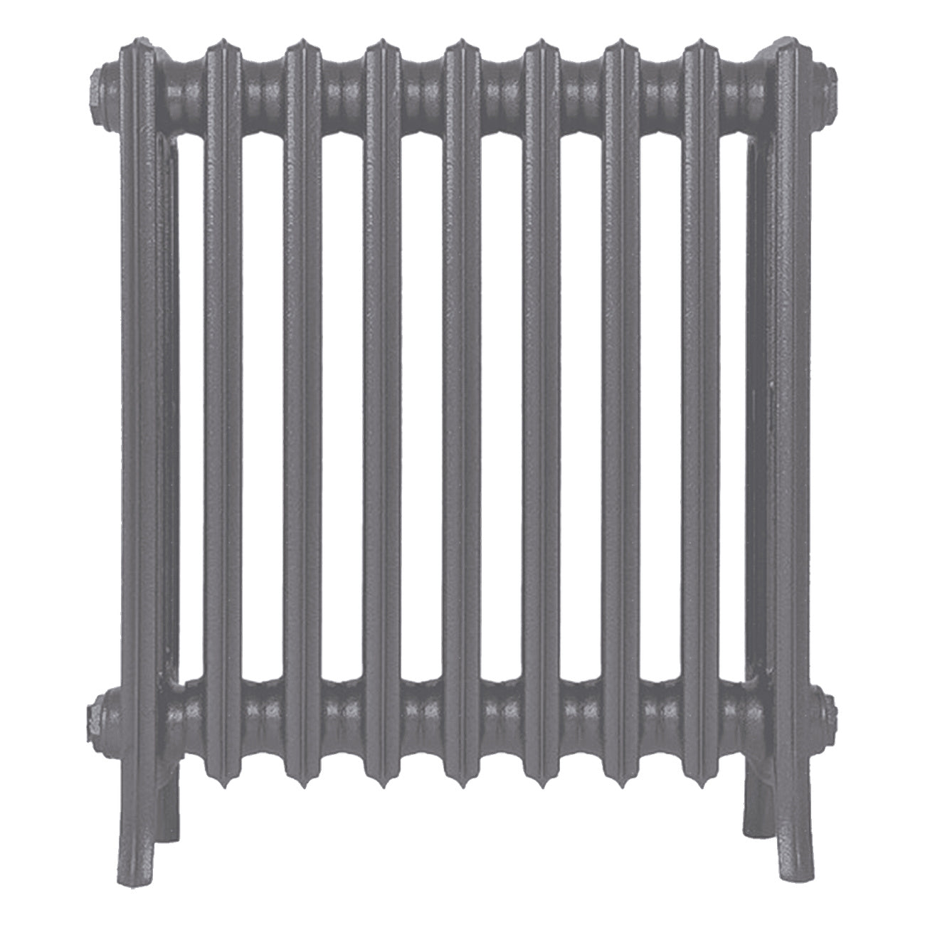 Grace - Quartz Grey Cast Iron Column Radiator H600mm x W575mm 4 Column - Wall Hung