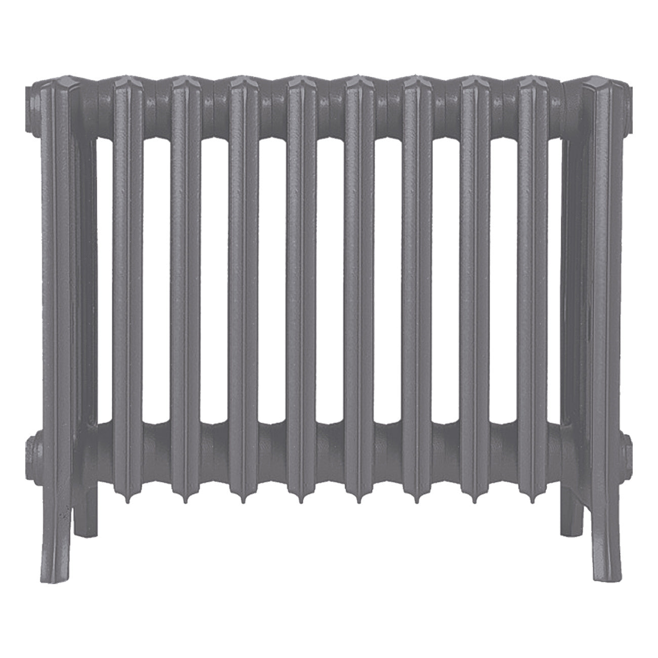 Grace - Quartz Grey Cast Iron Column Radiator H450mm x W635mm 6 Column - Wall Hung