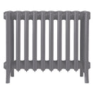 Grace - Quartz Grey Cast Iron Column Radiator H450mm x W635mm 6 Column - Wall Hung