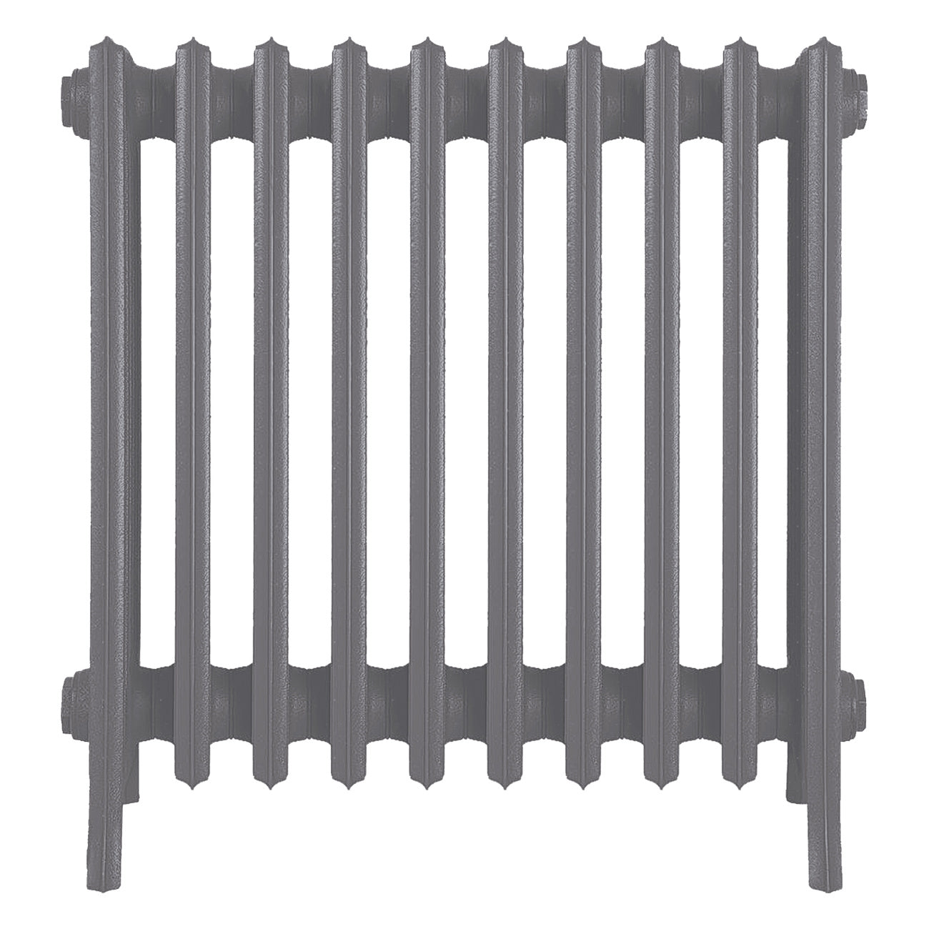Grace - Quartz Grey Cast Iron Column Radiator H650mm x W635mm 6 Column - Floor Standing