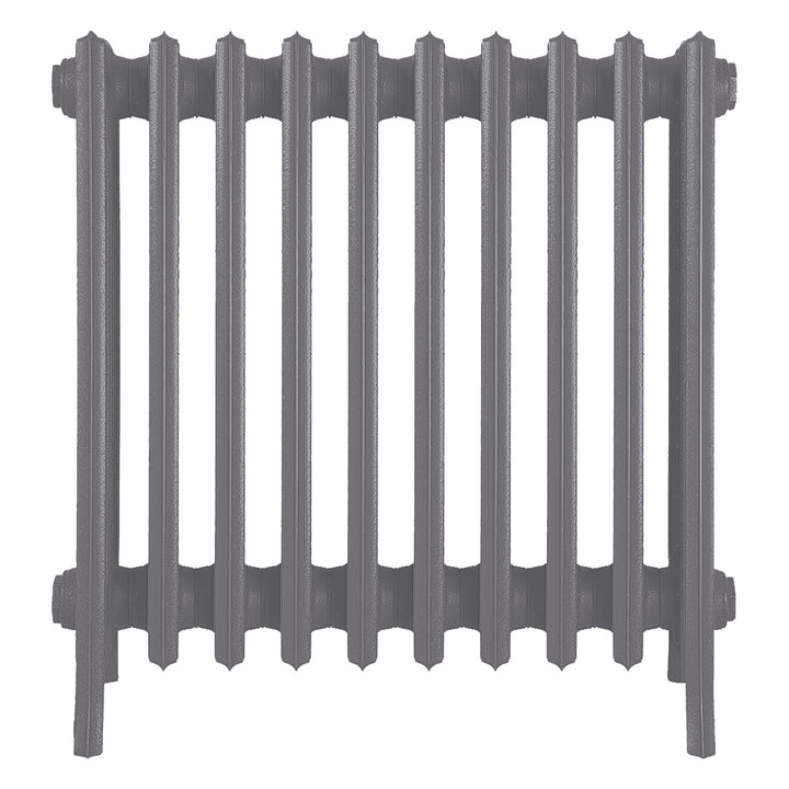 Grace - Quartz Grey Cast Iron Column Radiator H650mm x W635mm 6 Column - Floor Standing