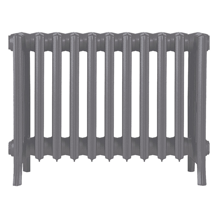 Grace - Quartz Grey Cast Iron Column Radiator H450mm x W696mm 6 Column - Wall Hung