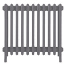 Grace - Quartz Grey Cast Iron Column Radiator H650mm x W696mm 6 Column - Floor Standing