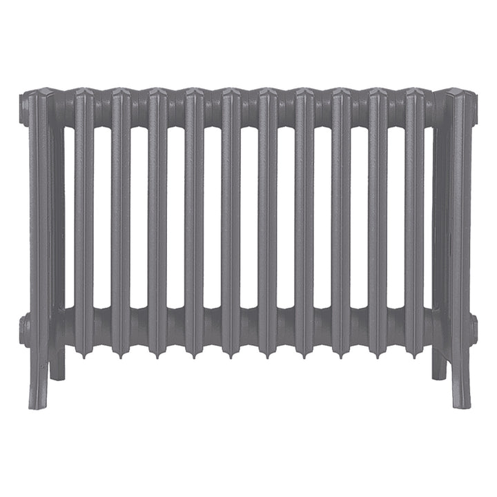 Grace - Quartz Grey Cast Iron Column Radiator H450mm x W756mm 6 Column - Wall Hung