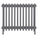Grace - Quartz Grey Cast Iron Column Radiator H600mm x W756mm 6 Column - Wall Hung