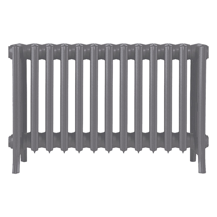 Grace - Quartz Grey Cast Iron Column Radiator H450mm x W817mm 6 Column - Wall Hung