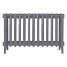 Grace - Quartz Grey Cast Iron Column Radiator H450mm x W817mm 6 Column - Wall Hung