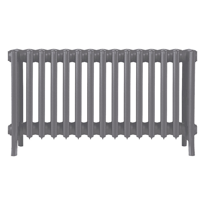 Grace - Quartz Grey Cast Iron Column Radiator H450mm x W938mm 6 Column - Wall Hung