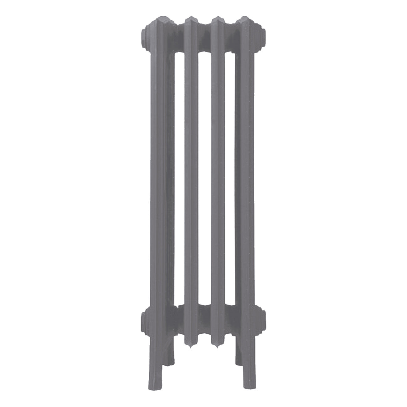 Grace - Quartz Grey Cast Iron Column Radiator H700mm x W272mm 6 Column - Wall Hung