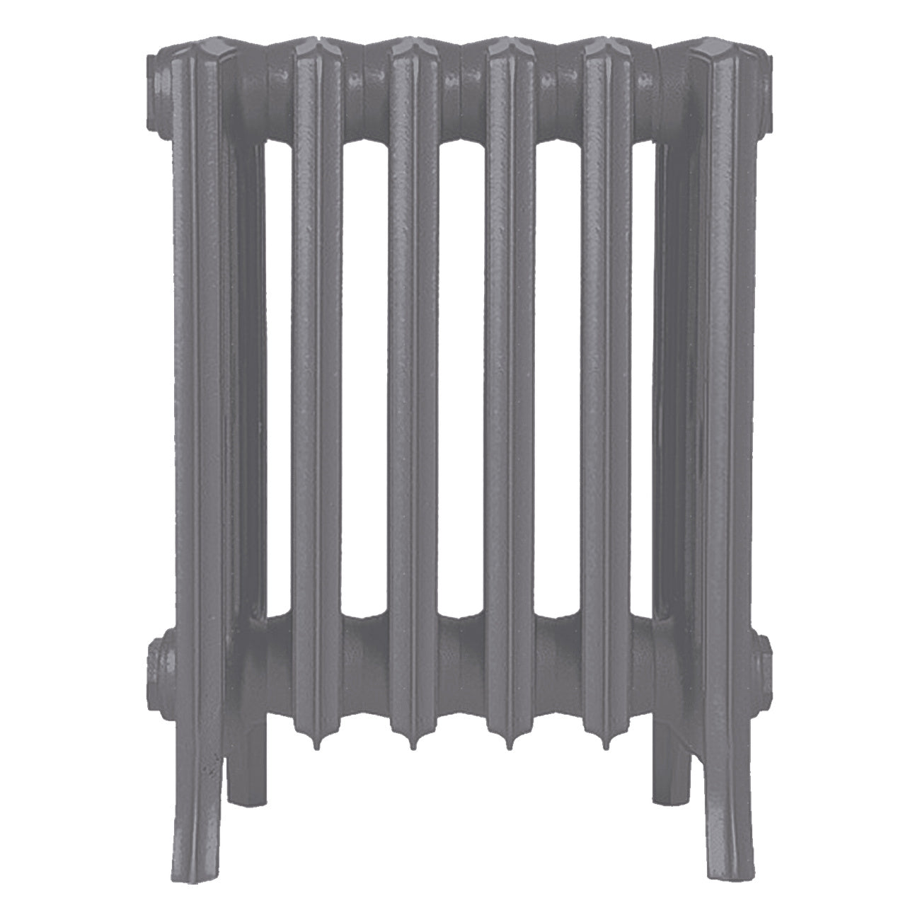 Grace - Quartz Grey Cast Iron Column Radiator H450mm x W393mm 6 Column - Wall Hung