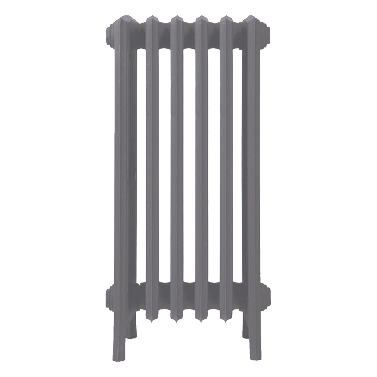 Grace - Quartz Grey Cast Iron Column Radiator H700mm x W393mm 6 Column - Wall Hung