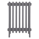 Grace - Quartz Grey Cast Iron Column Radiator H650mm x W454mm 6 Column - Floor Standing