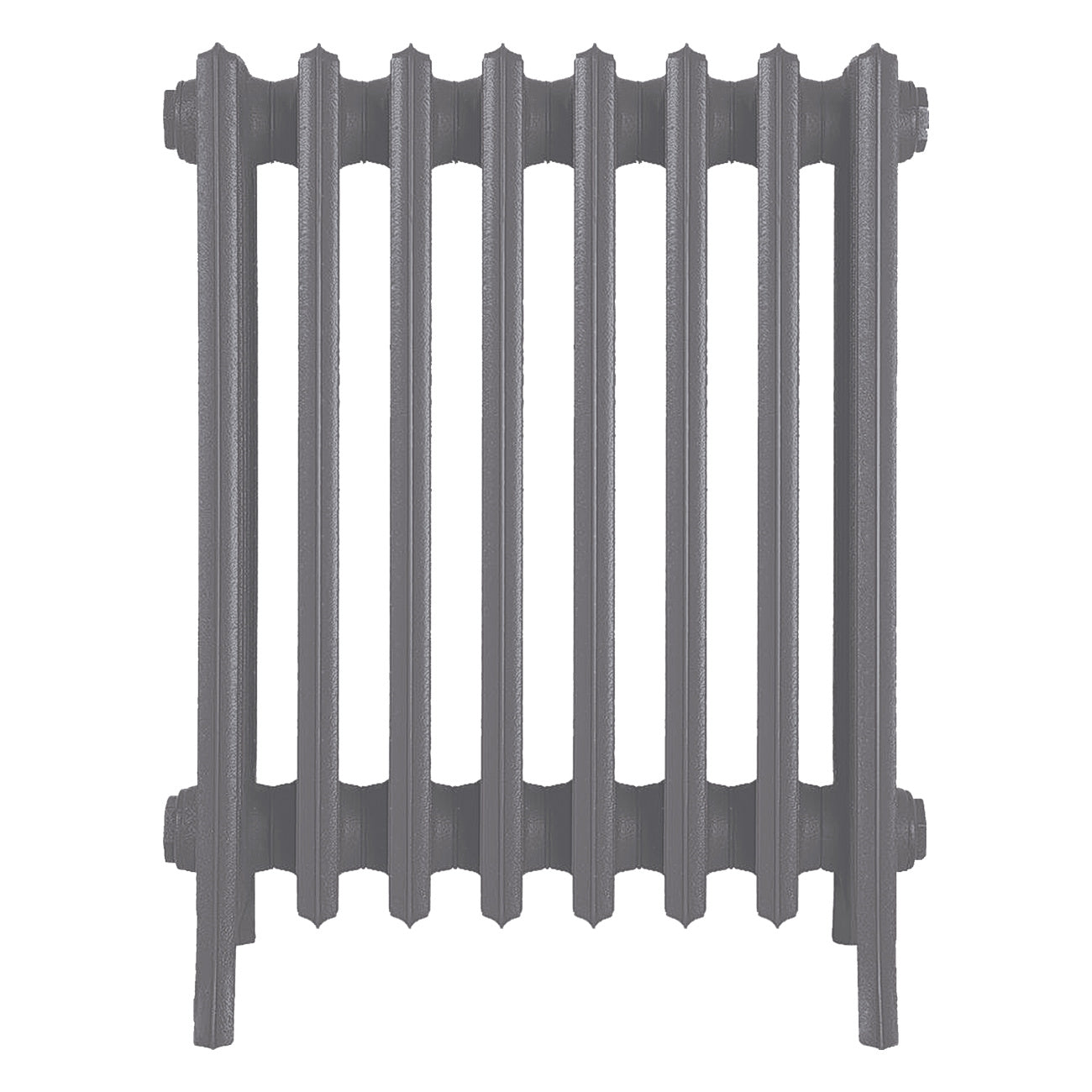 Grace - Quartz Grey Cast Iron Column Radiator H650mm x W514mm 6 Column - Floor Standing