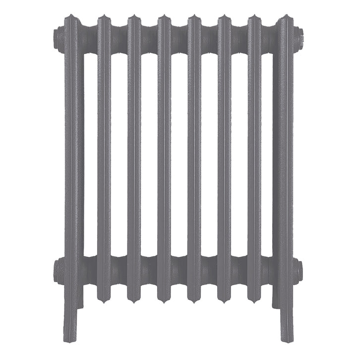 Grace - Quartz Grey Cast Iron Column Radiator H650mm x W514mm 6 Column - Floor Standing