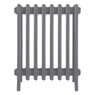 Grace - Quartz Grey Cast Iron Column Radiator H650mm x W514mm 6 Column - Floor Standing