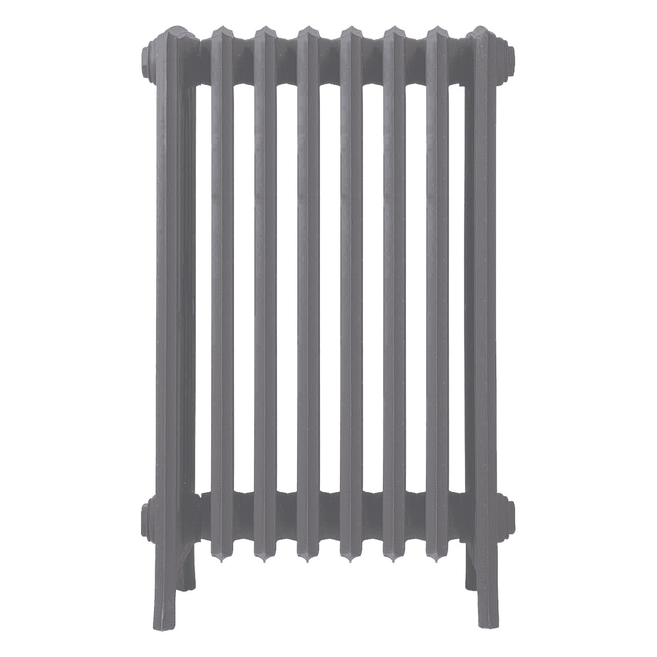 Grace - Quartz Grey Cast Iron Column Radiator H700mm x W514mm 6 Column - Wall Hung