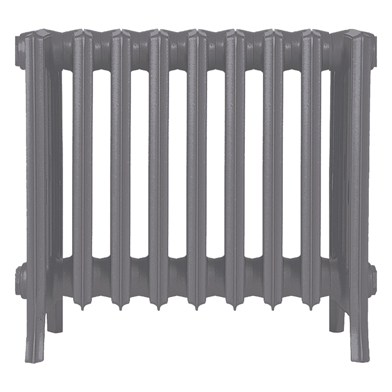 Grace - Quartz Grey Cast Iron Column Radiator H450mm x W575mm 6 Column - Wall Hung