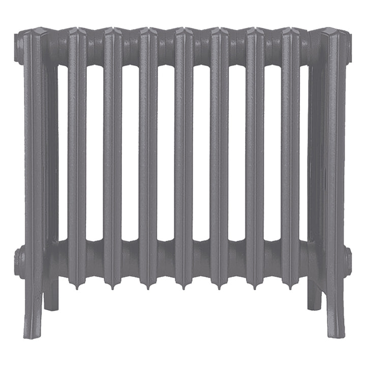 Grace - Quartz Grey Cast Iron Column Radiator H450mm x W575mm 6 Column - Wall Hung