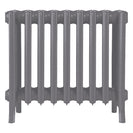 Grace - Quartz Grey Cast Iron Column Radiator H450mm x W575mm 6 Column - Wall Hung