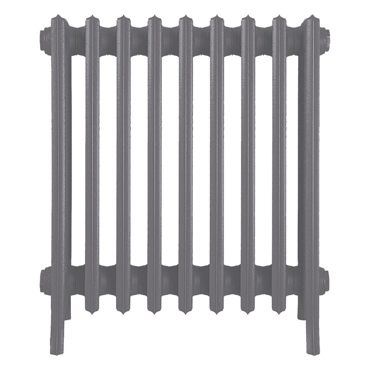 Grace - Quartz Grey Cast Iron Column Radiator H600mm x W575mm 6 Column - Wall Hung