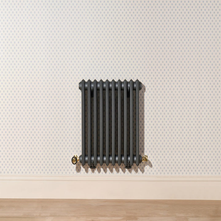 Grace - Pencil Grey Cast Iron Column Radiator H450mm x W998mm 4 Column - Wall Hung