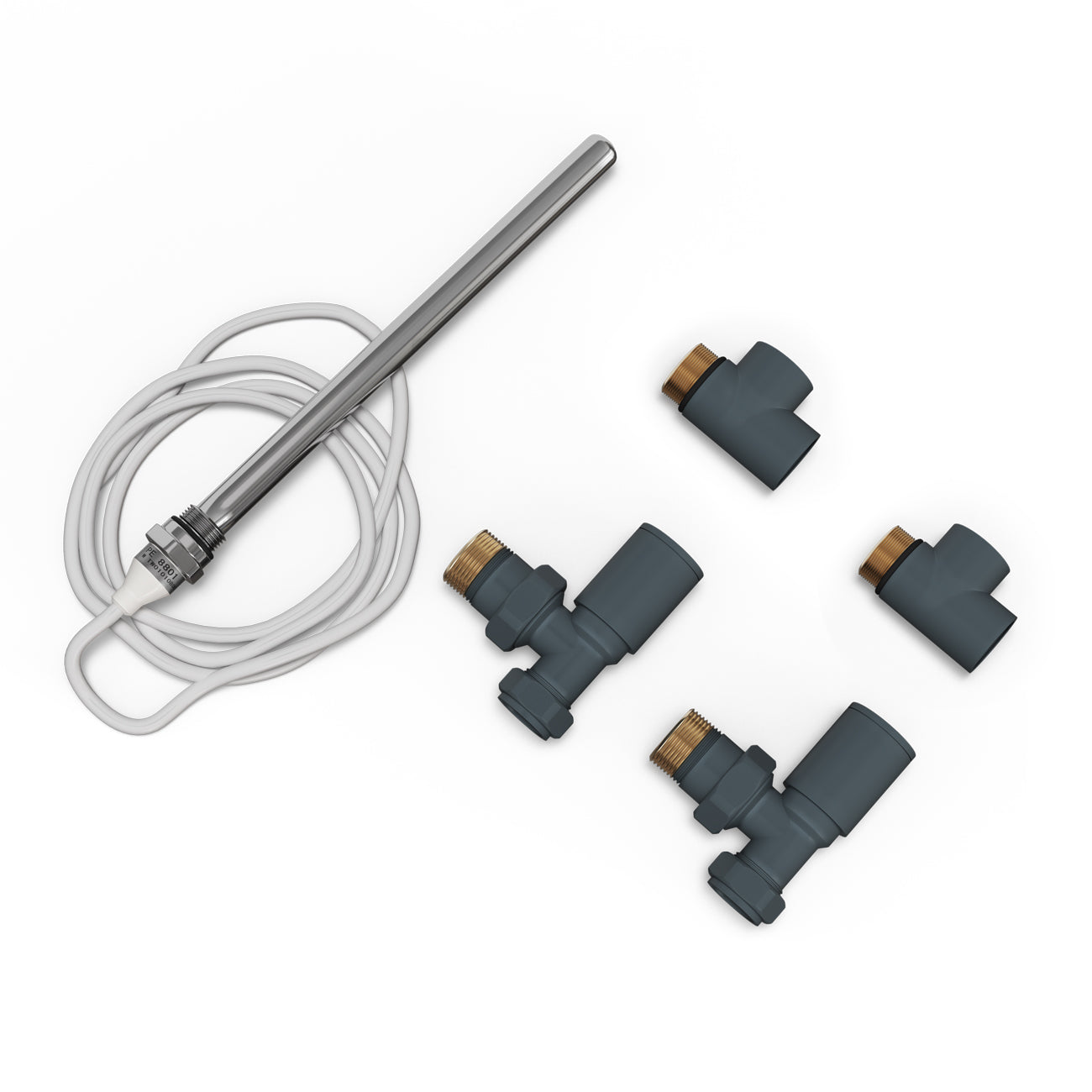 Talus - Dual Fuel Towel Rail Kit 200w Standard Anthracite