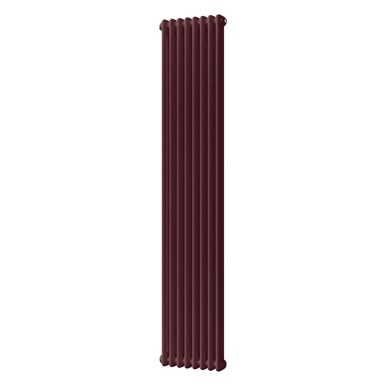 Alpha - Wine Red Vertical Column Radiator H1800mm x W372mm 2 Column