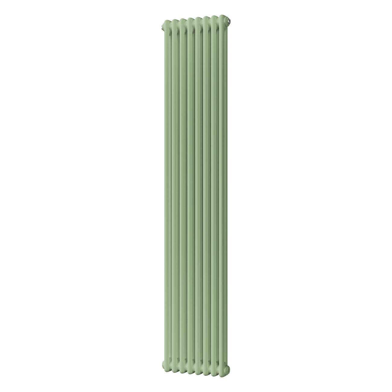 Alpha - Pale Green Vertical Column Radiator H1800mm x W372mm 2 Column