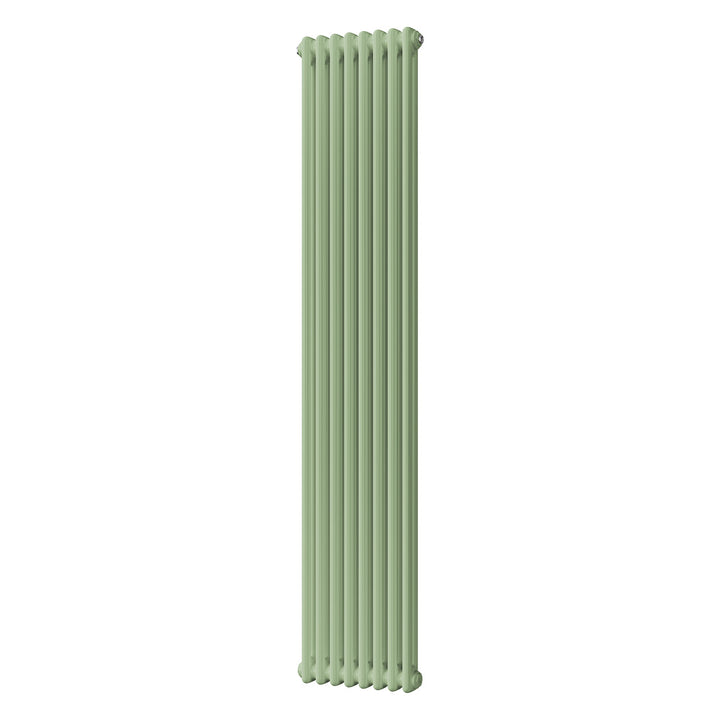 Alpha - Pale Green Vertical Column Radiator H1800mm x W372mm 2 Column