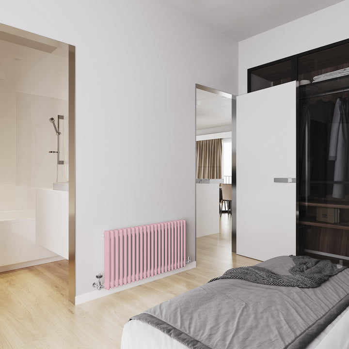 Alpha - Light Pink Column Radiator H500mm x W988mm 2 Column